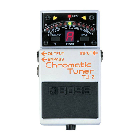 BOSSCO TU-2 Chromatic Tuner owner's manual