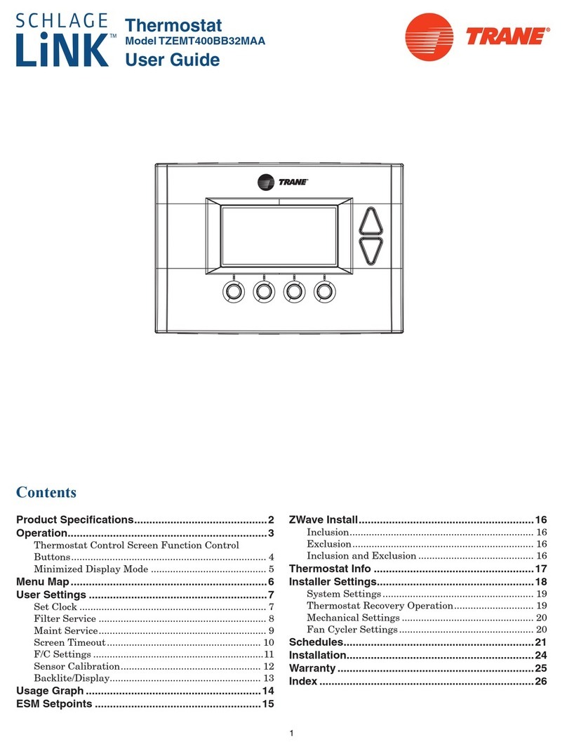 Trane TZEMT400BB32MMA User manual