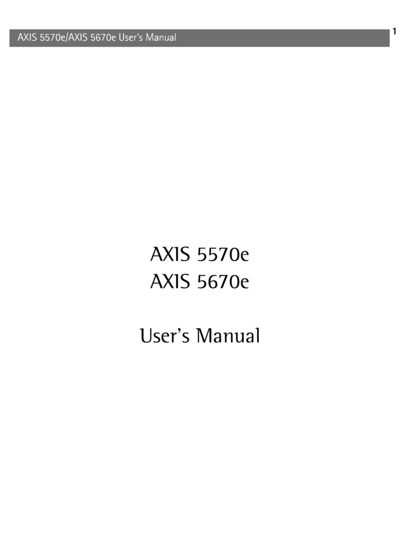 Axis 5570e User manual