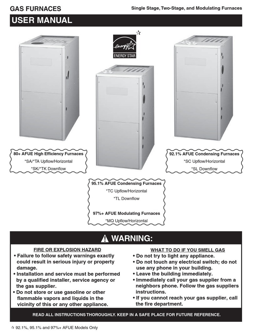 Nordyne *MQ 97%+ Upfl ow/Horizontal user manual