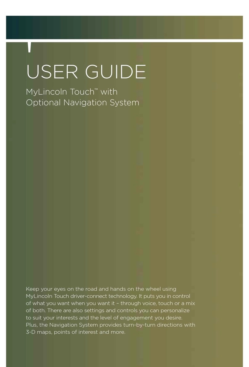 Lincoln MyLincoln Touch user guide