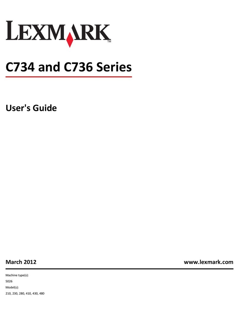 Lexmark C736 Series user guide