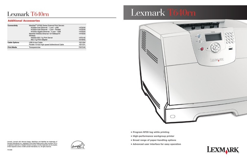 Lexmark T640rn User manual