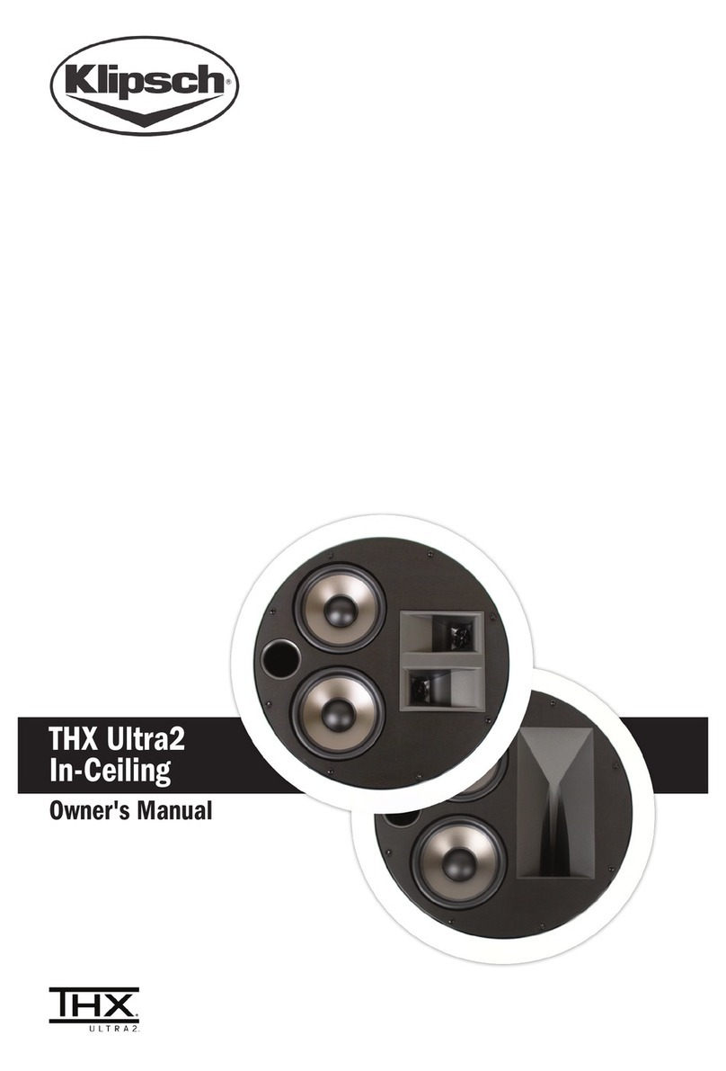 Klipsch THX ULTRA2 User manual
