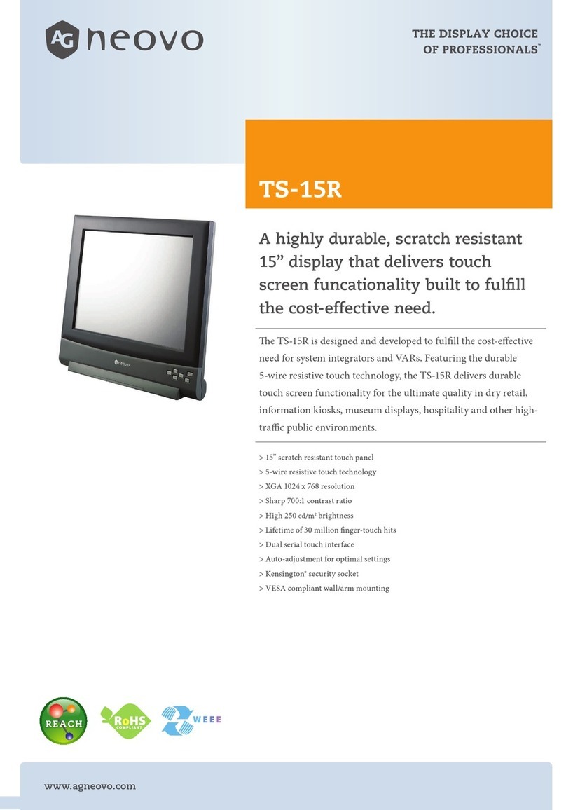 AG Neovo TS-15R User manual