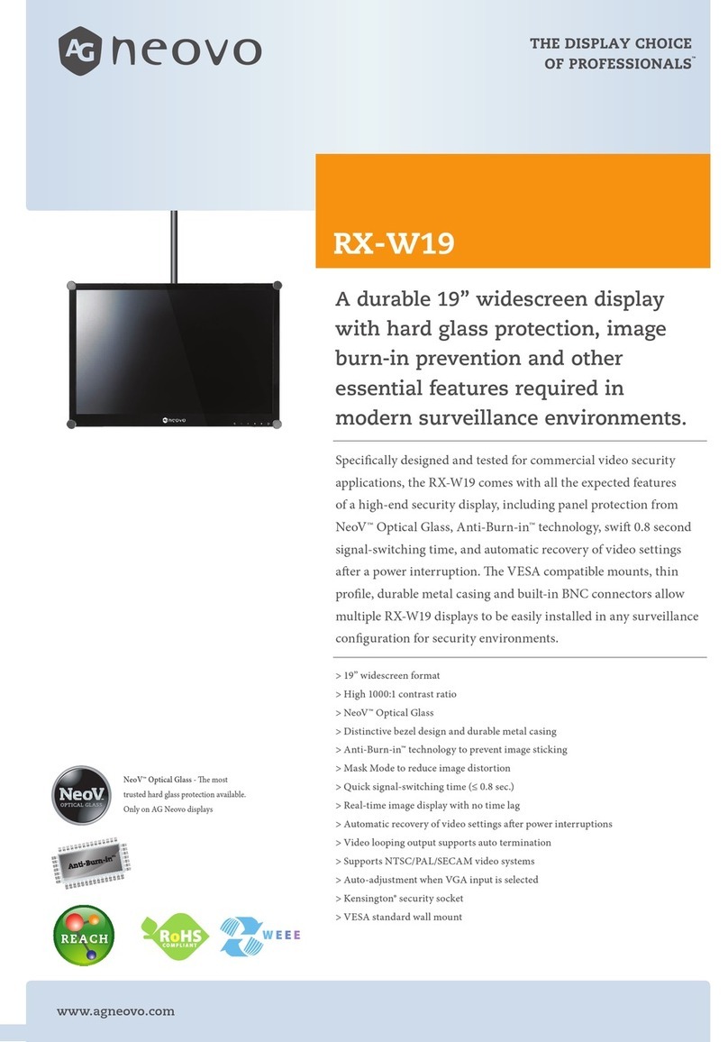 AG Neovo RX-W19 User manual