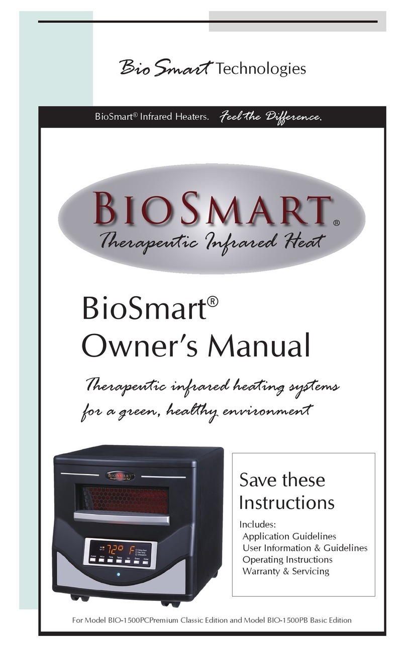 Bio Smart Technologies BIO-1500PCPremium Classic owner's manual