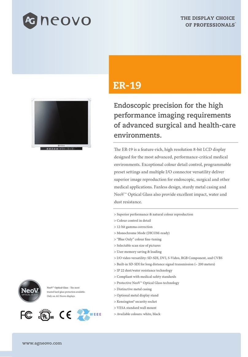 AG Neovo ER-19 User manual AG Neovo ER-19 User manual