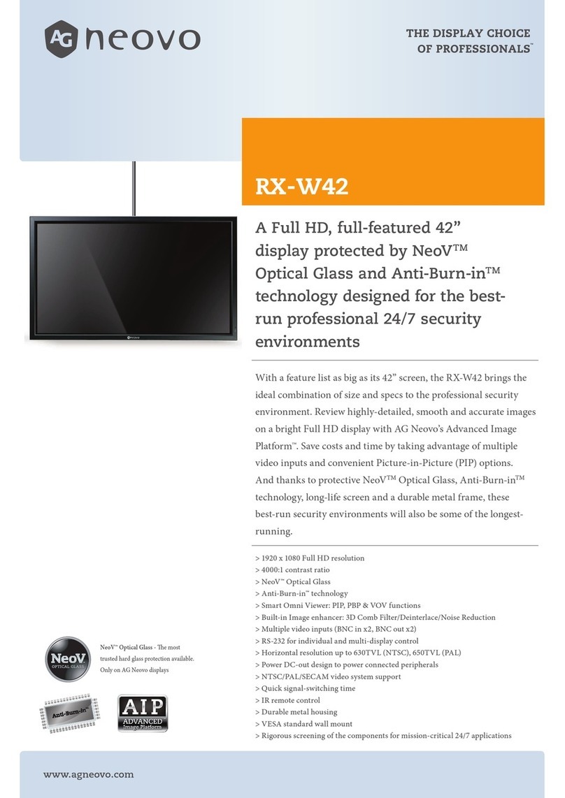 AG Neovo RX-W42 User manual