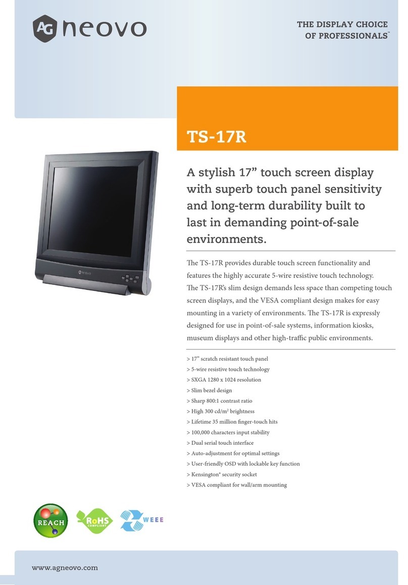 AG Neovo TS-17R User manual