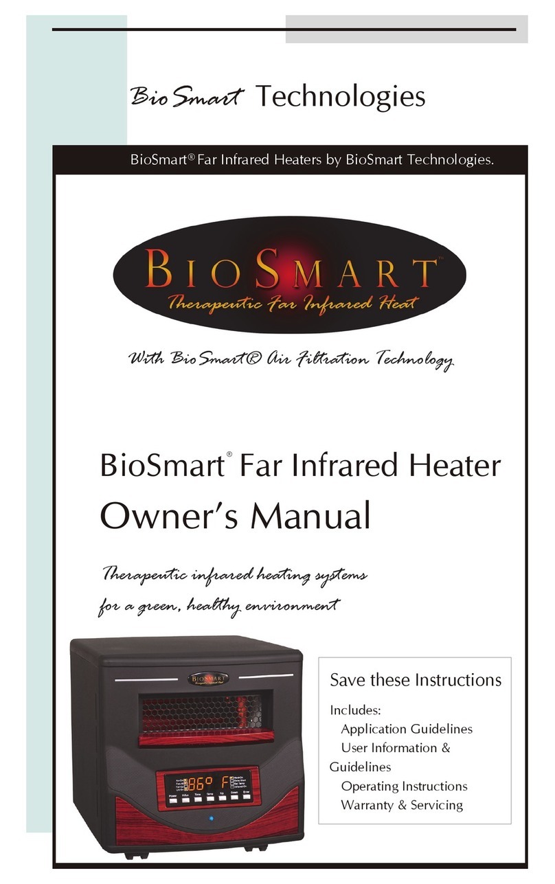 Bio Smart Technologies Far Infrared Heater owner's manual