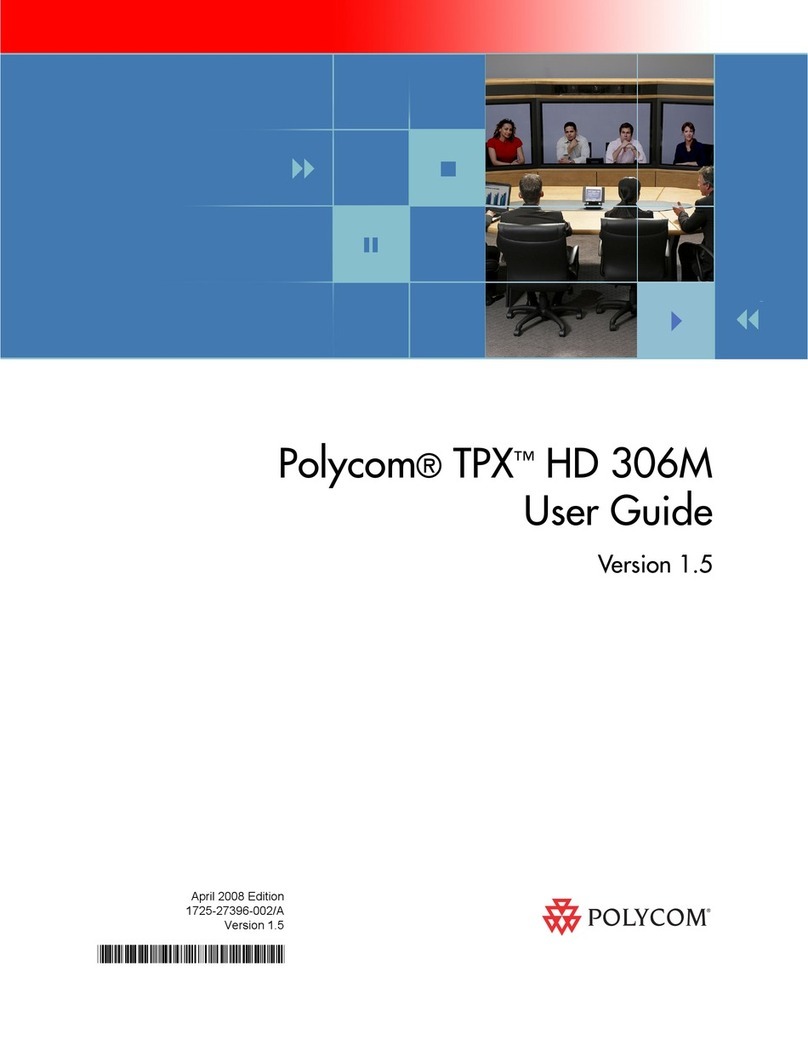 Polycom TPX HD 306M user guide