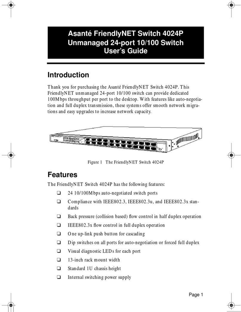 Asante FriendlyNET 4024P user guide