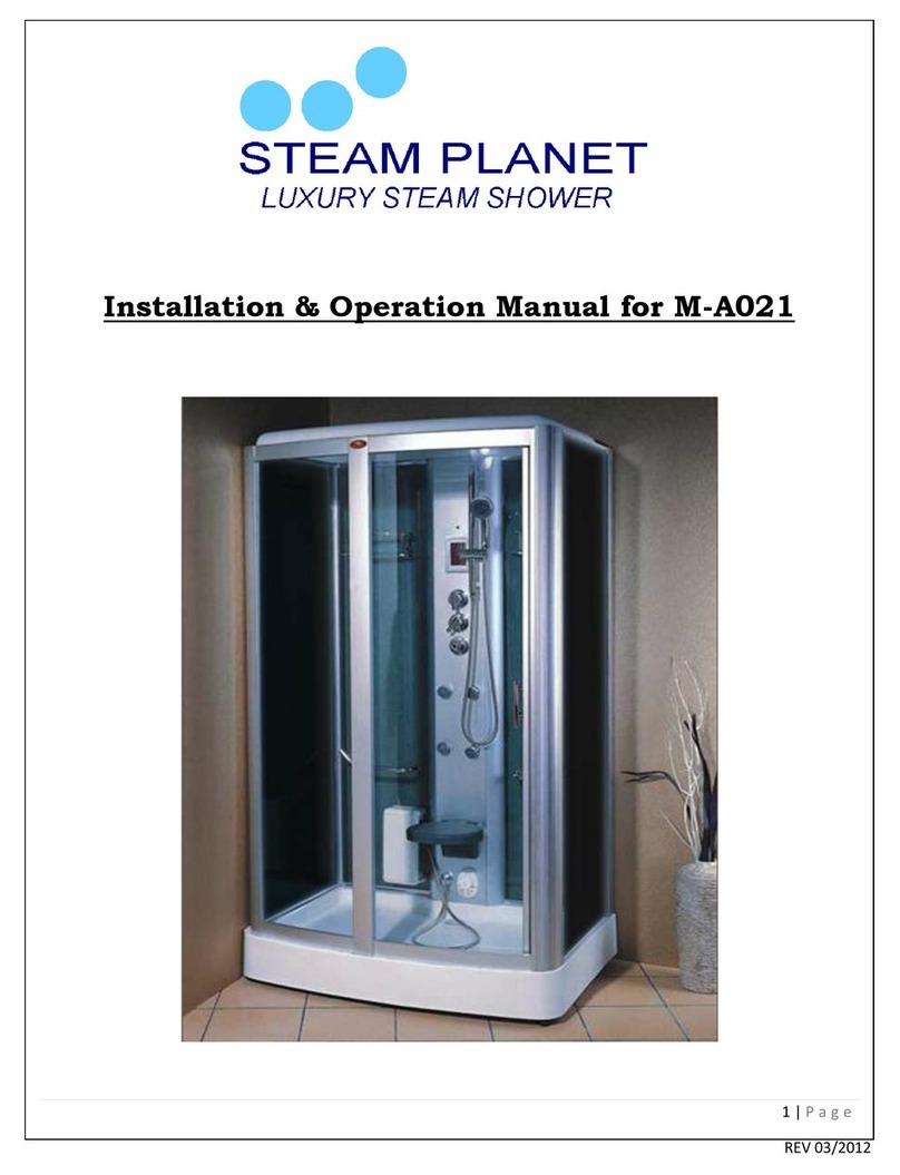 Steam Planet M-A021 Installation & operation manual Steam Planet M-A021 Installation & operation manual