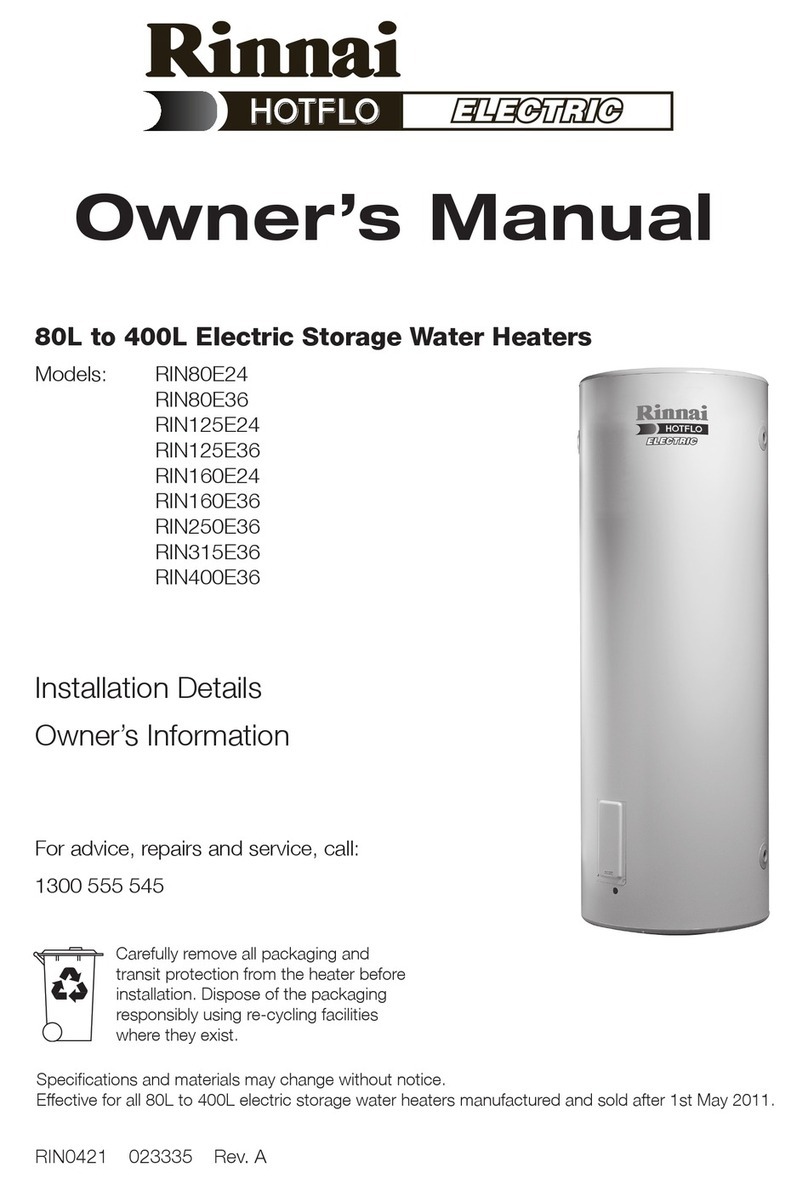 Rinnai RIN80E24 owner's manual