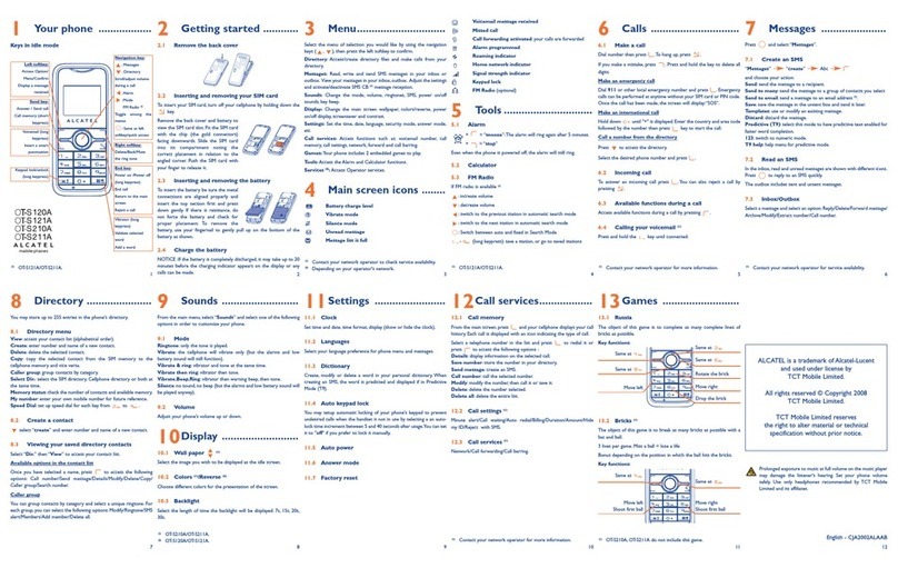 Alcatel OT-S120A User manual