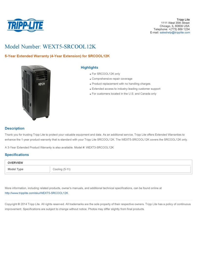 Tripp Lite WEXT5-SRCOOL12K quick guide