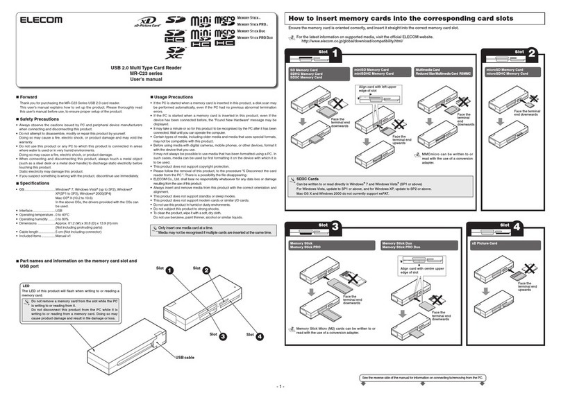 Elecom MR-C23 series user manual