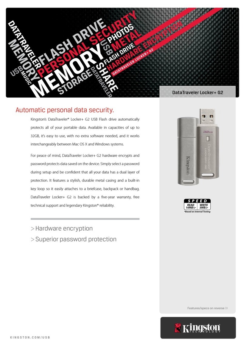 Kingston Technology DataTraveler Locker+ G2 User manual Kingston Technology DataTraveler Locker+ G2 User manual