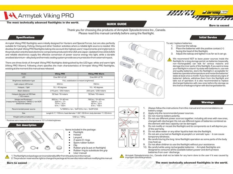 Armytek Optoelectronics Viking PRO User manual