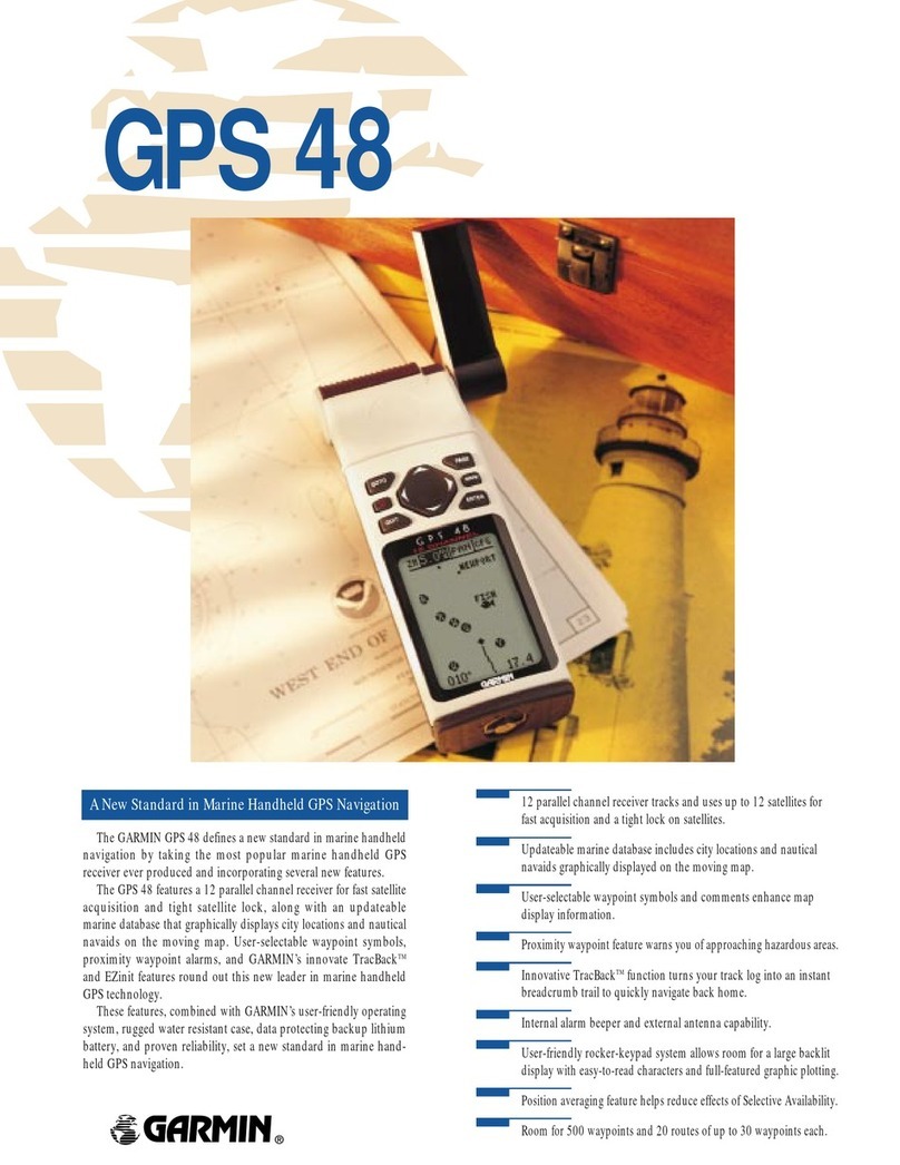 Garmin Personal Navigator GPS 48 Specifications