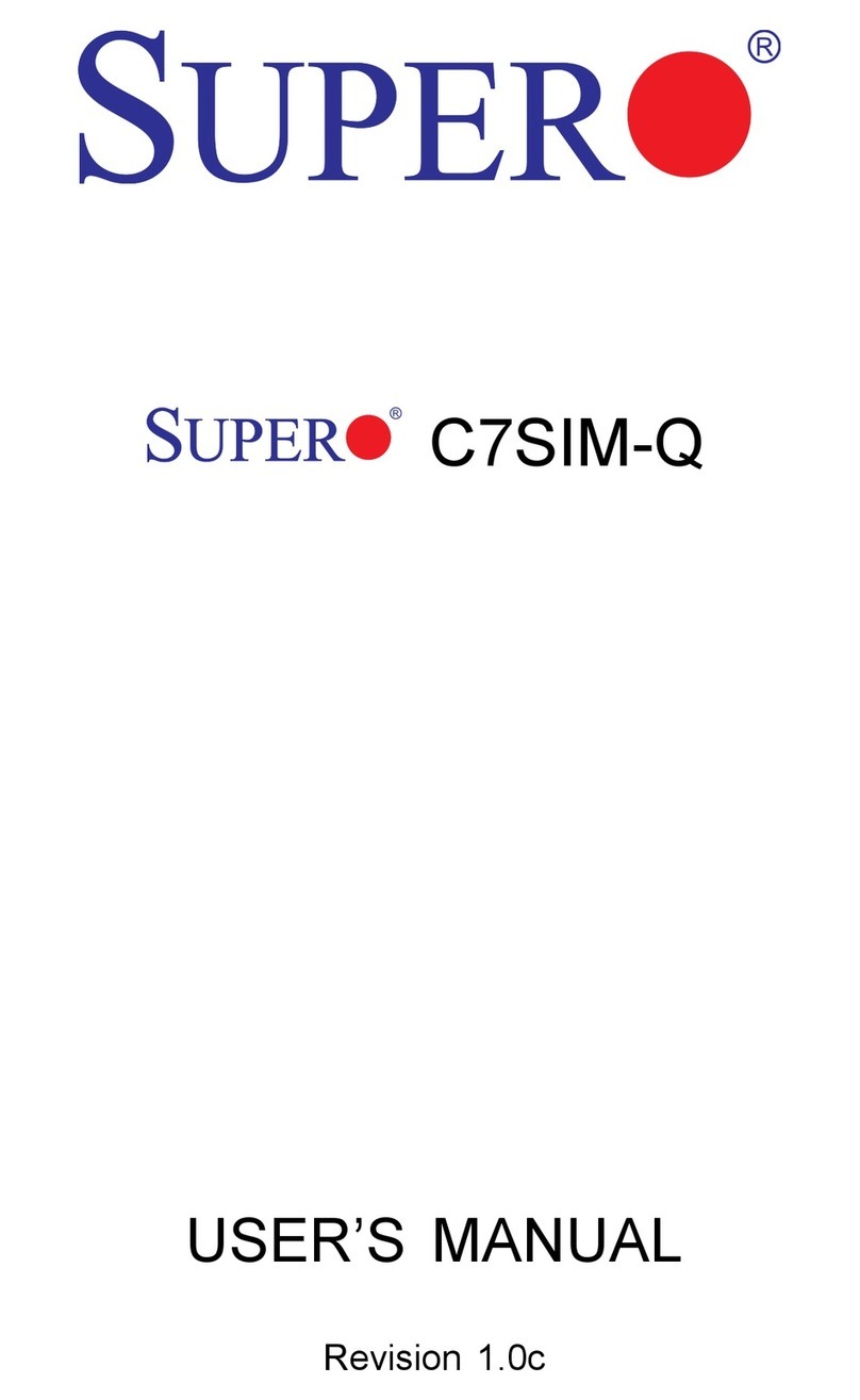 Supero C7SIM-Q User manual