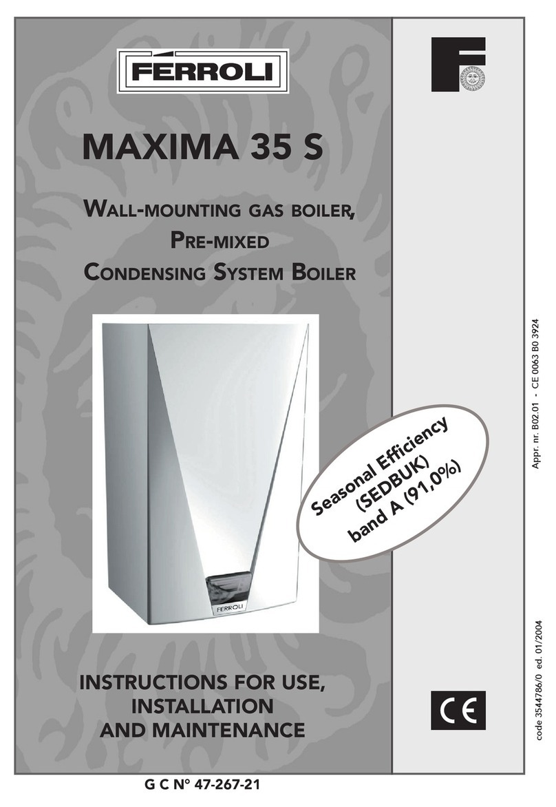 Ferroli MAXIMA 35 S Instructions for use, installation and maintenance