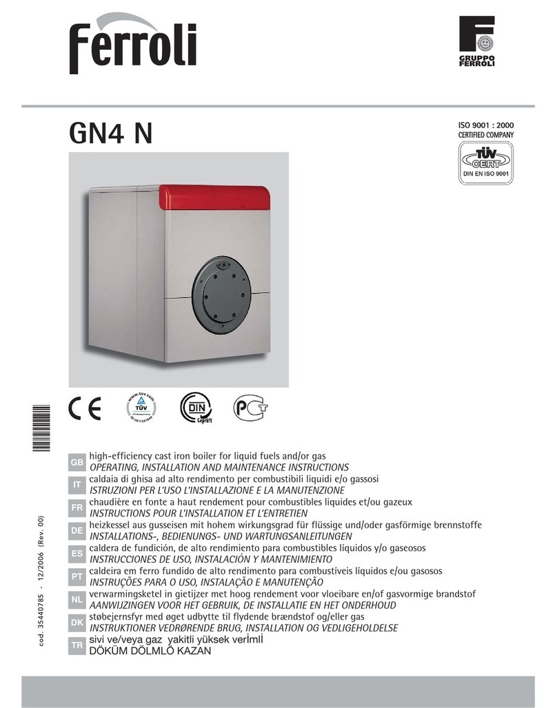 Ferroli GN4 N Operating, installation and maintenance instructions