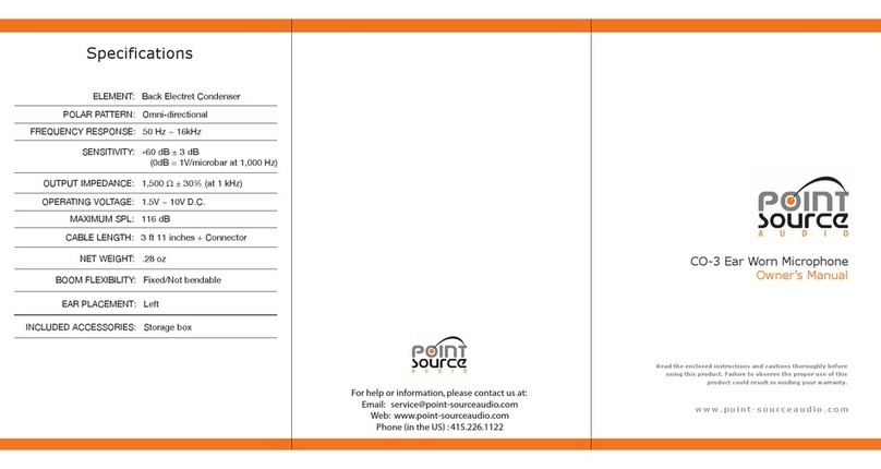 Point Source Audio CO-3 User manual