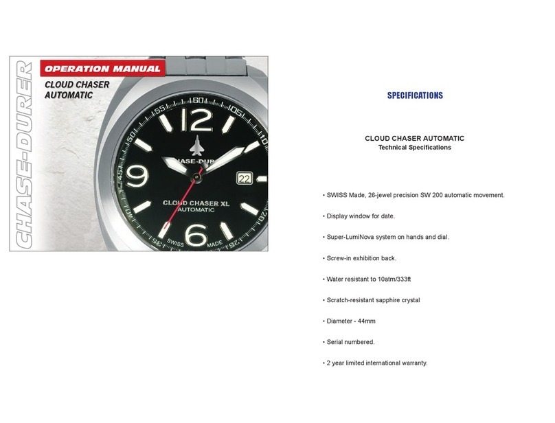 Chase-durer CLOUD CHASER AUTOMATIC User manual