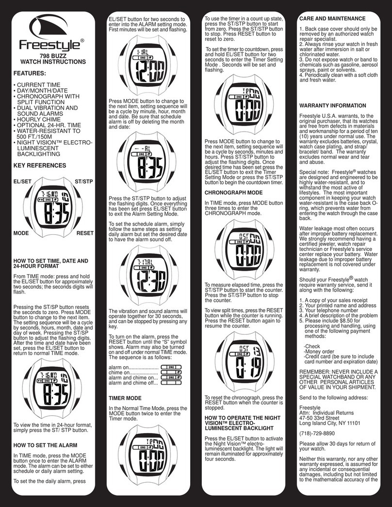 Freestyle 798 BUZZ User manual