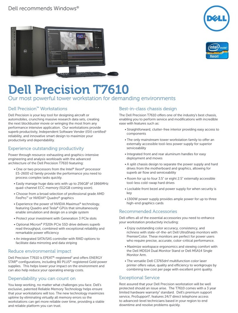 Dell Precision T7610 User manual