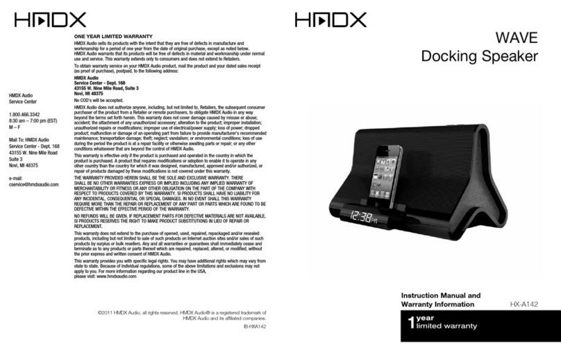 HMDX WAVE instruction manual