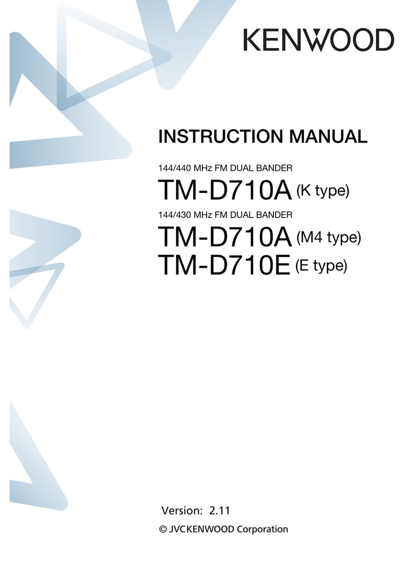 Kenwood TM-D710E User manual Kenwood TM-D710E User manual