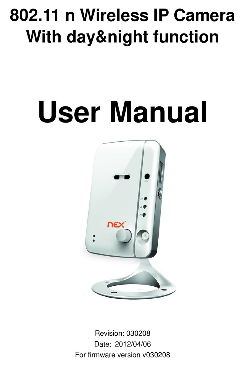 Nex 802.11 n Wireless IP Camera user manual