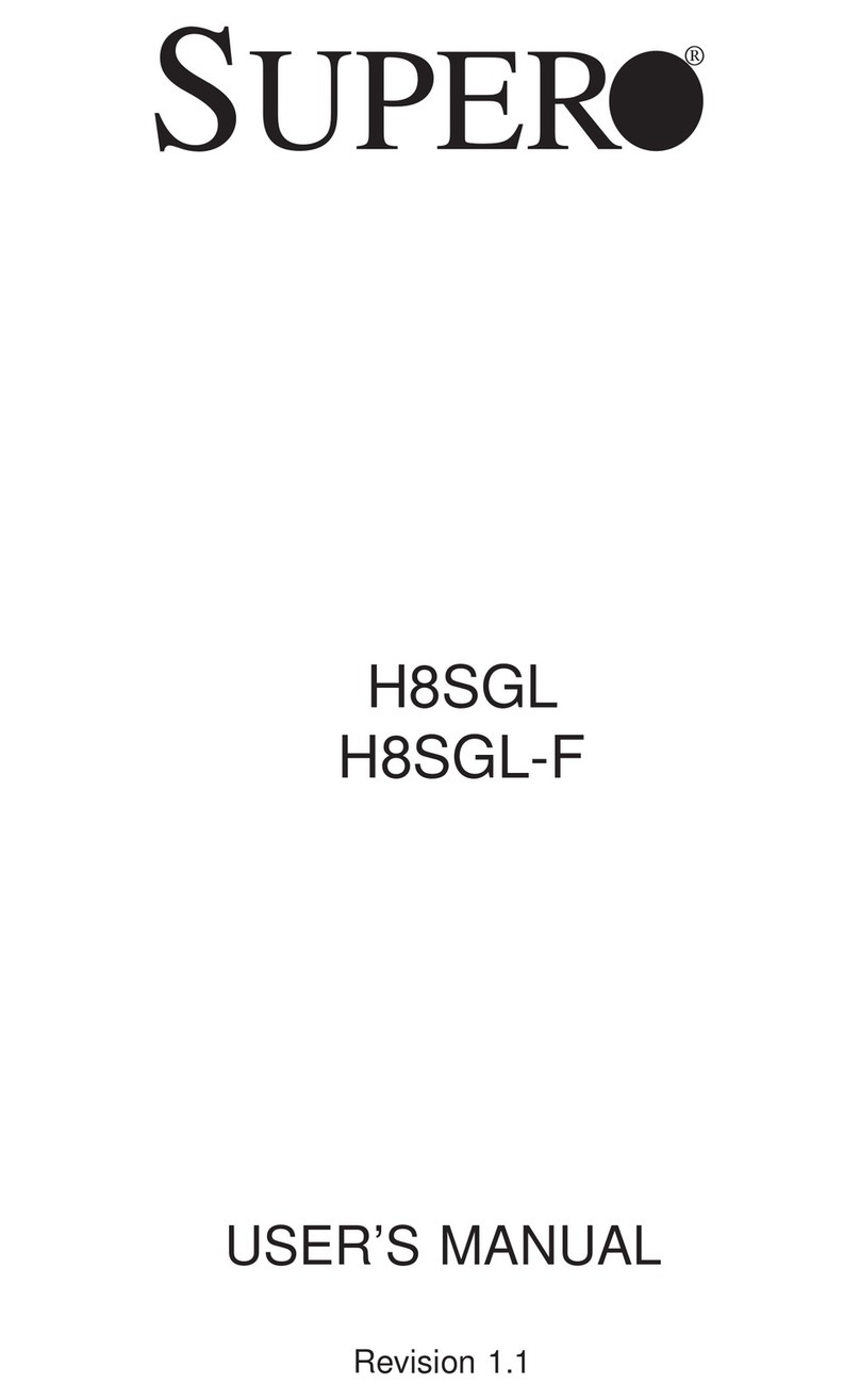 Supero H8SGL User manual Supero H8SGL User manual