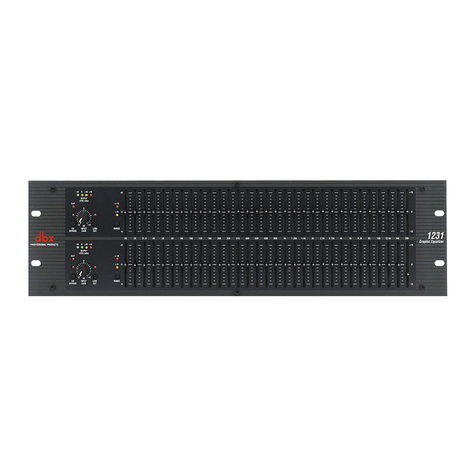 dbx 1231 Installation and operation manual