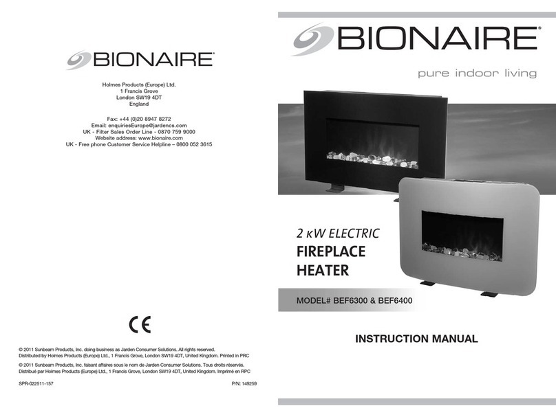 Bionaire BEF6300 instruction manual Bionaire BEF6300 instruction manual