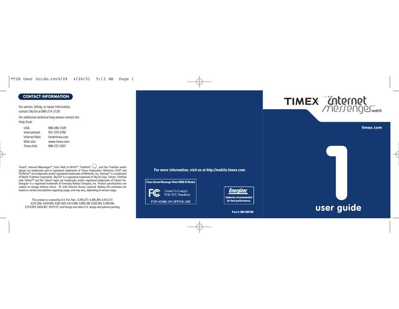 Timex Internet messenger User manual Timex Internet messenger User manual
