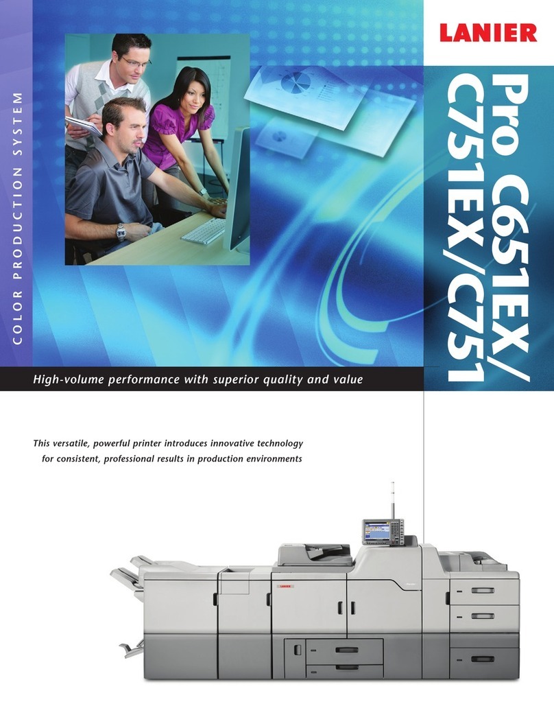 Lanier Pro C651EX User manual