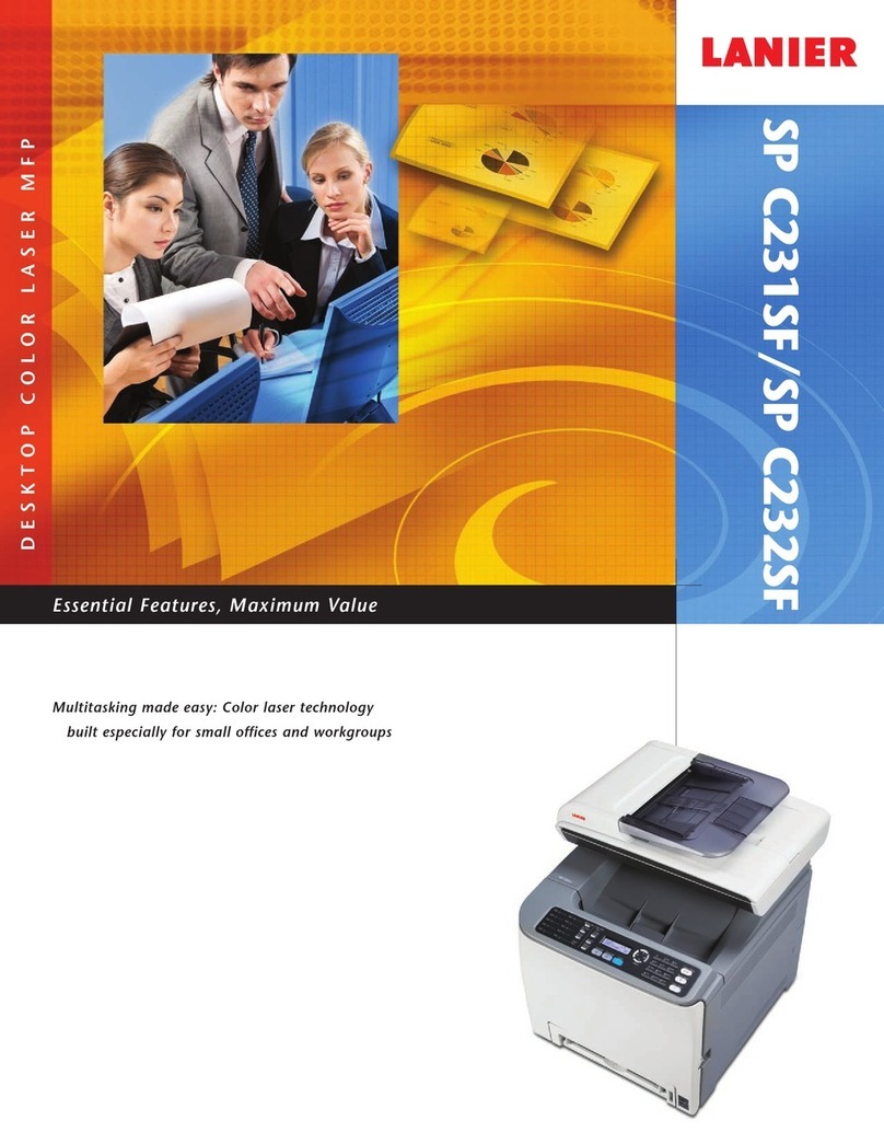 Lanier SP C231SF User manual