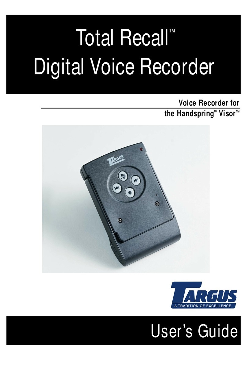 Targus Total Recall User manual