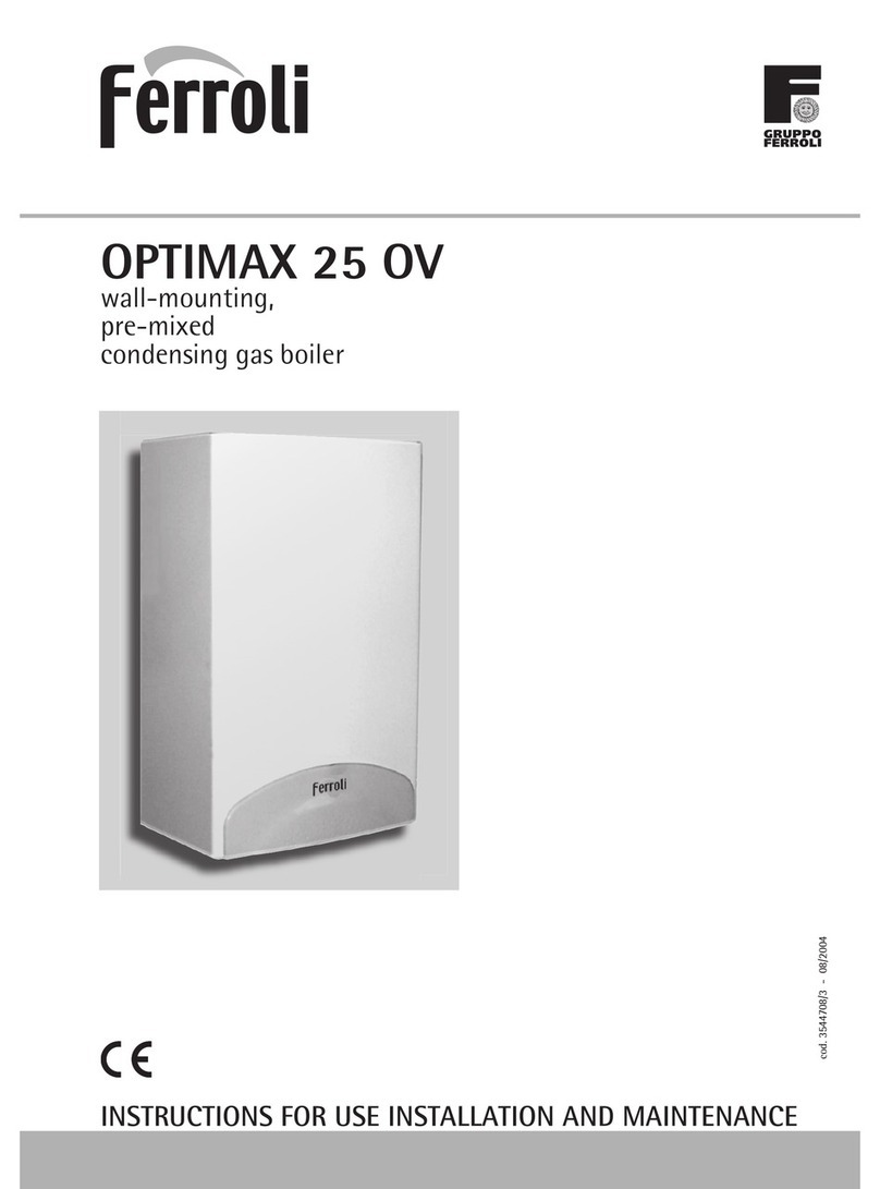 Ferroli OPTIMAX 25 OV Instructions for use, installation and maintenance