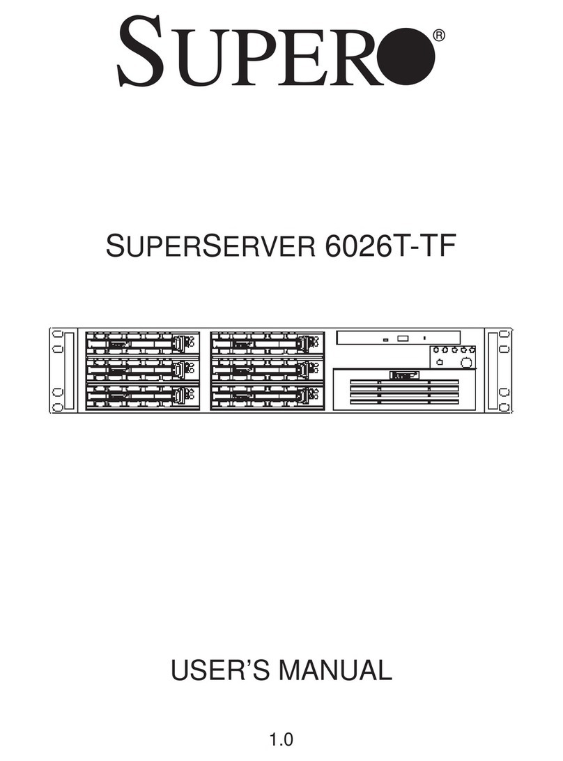 Supero SUPERSERVER 6026T-TF User manual