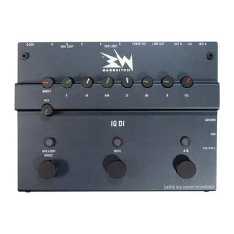 Rupert Musical Instruments Basswitch IQ DI user manual