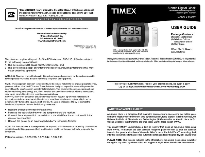 Timex 75329T User manual