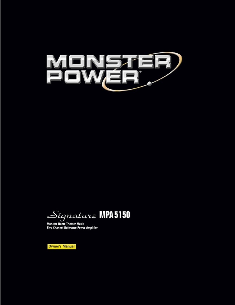 Monster Power Signature MPA 5150 owner's manual