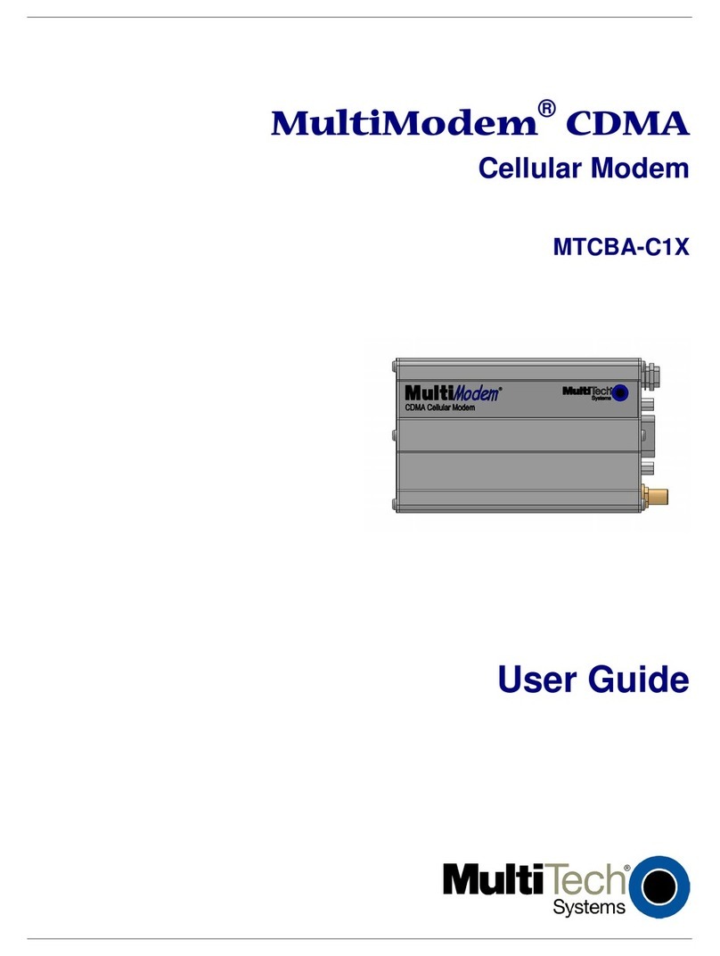 Multitech MultiModem CMDA MTCBA-C1X User manual