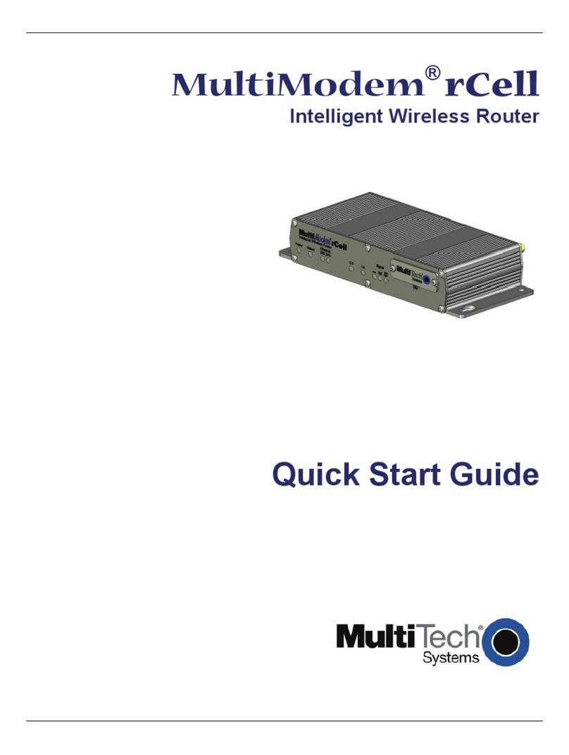 Multitech MultiModem rCell MTCBA-X-EN2 quick start guide