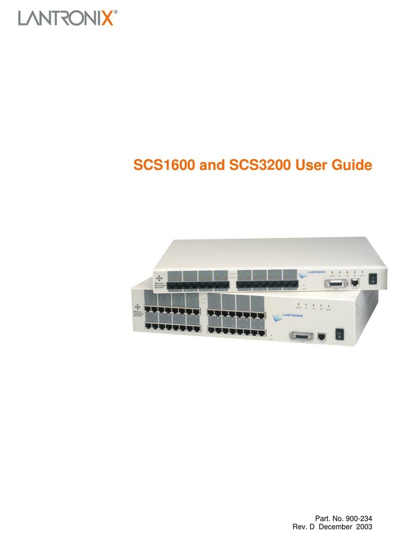 Lantronix SCS1600 User manual